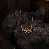 Cursive Style Name Necklace